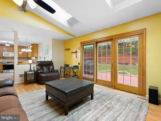Interior, Kitchen, Living room, Stainless Steel Appliances, Wood Texture Flooring