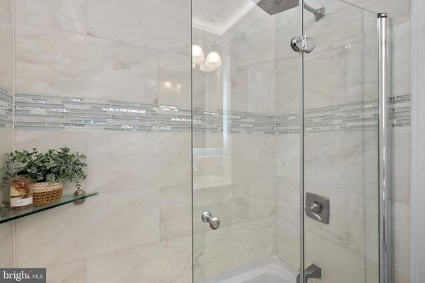Bathroom, Glass Shower, Interior, Marble Walls