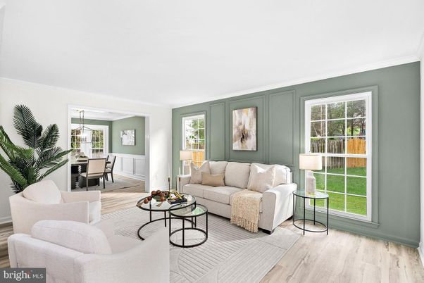 Dining room, Interior, Living room, Pendant Lights, Wood Texture Flooring