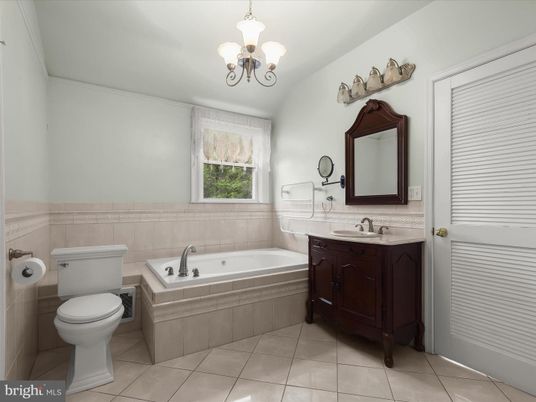 Bathroom, Chandelier, Interior