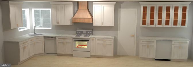 Interior, Kitchen, Wood Texture Flooring