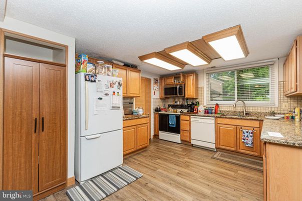 Interior, Kitchen, Wood Texture Flooring