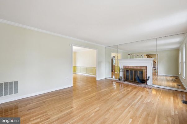 Empty room, Fireplace, Interior, Wood Texture Flooring