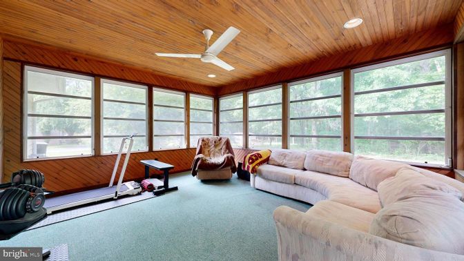 Interior, Living room, Recessed Lighting, Wooden Ceilings