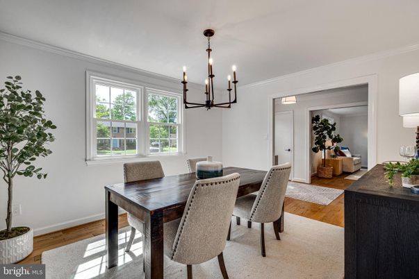 Chandelier, Dining room, Interior, Pendant Lights, Wood Texture Flooring