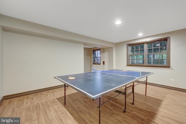 Game Room, Interior, Recessed Lighting, Wood Texture Flooring