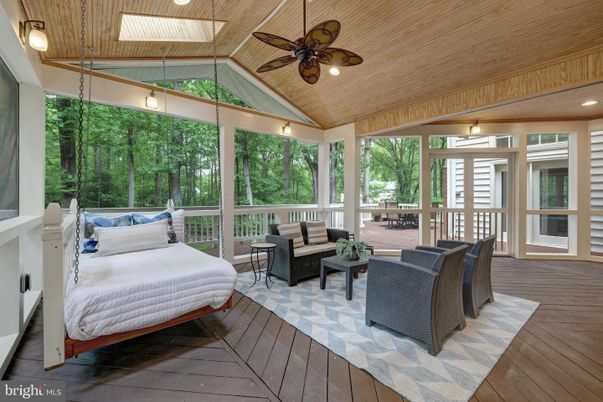 Interior, Living room, Recessed Lighting, Sun Room, Wooden Ceilings, Wood Texture Flooring