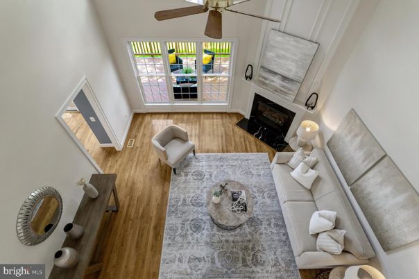Fireplace, Interior, Living room, Wood Texture Flooring