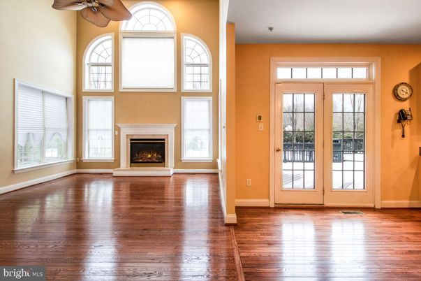 Empty room, Fireplace, Interior, Wood Texture Flooring