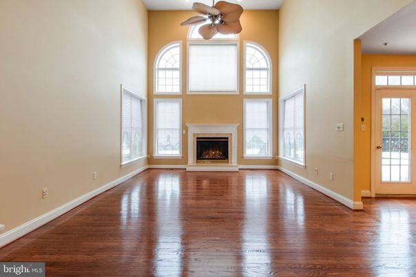 Empty room, Fireplace, Interior, Wood Texture Flooring