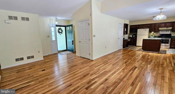 Chandelier, Interior, Kitchen, Pendant Lights, Wood Texture Flooring