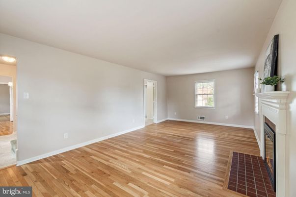 Empty room, Fireplace, Interior, Wood Texture Flooring