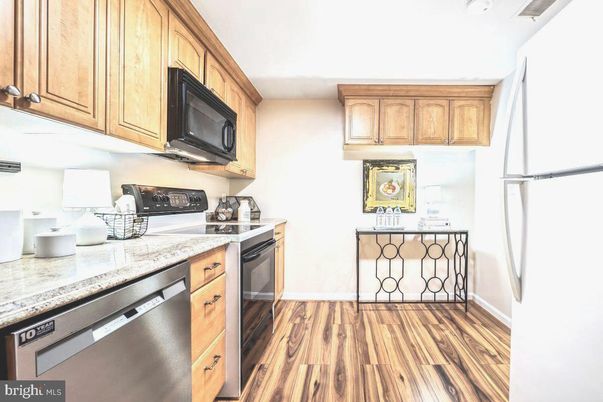 Interior, Kitchen, Wood Texture Flooring