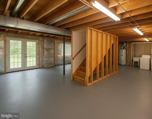 Interior, Washer, Wooden Beams, Wooden Ceilings