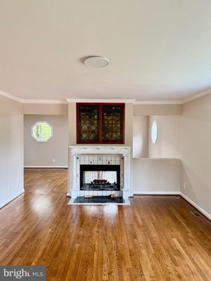Empty room, Fireplace, Interior, Wood Texture Flooring