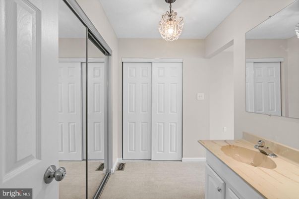 Bathroom, Chandelier, Interior