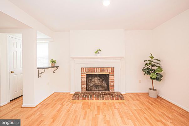Fireplace, Interior, Recessed Lighting, Wood Texture Flooring