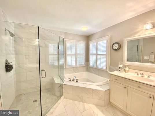 Bathroom, Glass Shower, Interior, Marble