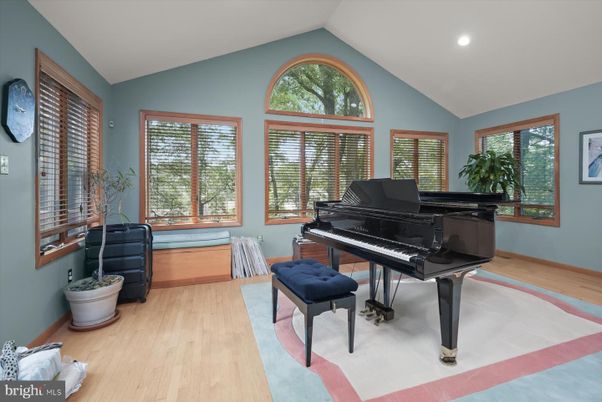Interior, Piano, Recessed Lighting, Wood Texture Flooring