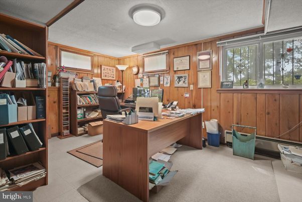 Home Office, Interior, Wooden Walls