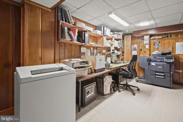Home Office, Interior, Wooden Walls