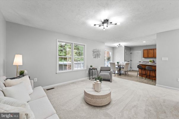 Dining room, Interior, Kitchen, Living room, Recessed Lighting