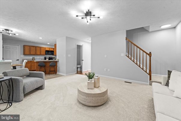 Interior, Kitchen, Living room, Recessed Lighting
