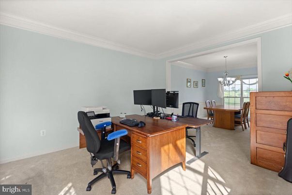 Chandelier, Home Office, Interior