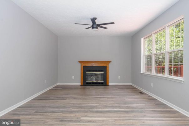 Empty room, Fireplace, Interior, Wood Texture Flooring