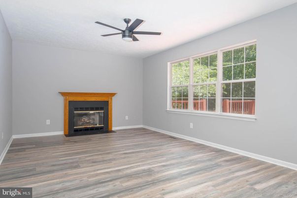 Empty room, Fireplace, Interior, Wood Texture Flooring