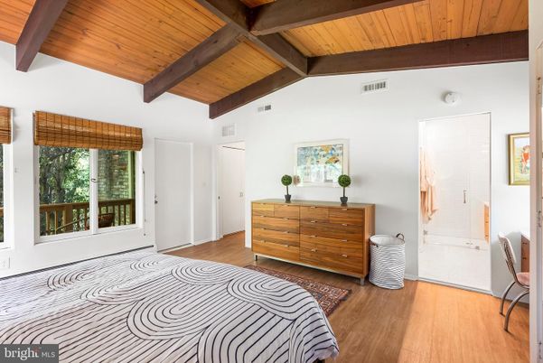 Bedroom, Interior, Wooden Beams, Wooden Ceilings, Wood Texture Flooring