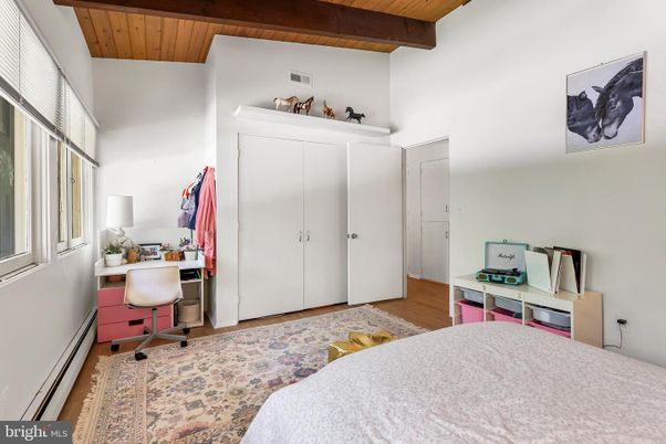 Bedroom, Home Office, Interior, Wooden Beams, Wooden Ceilings, Wood Texture Flooring