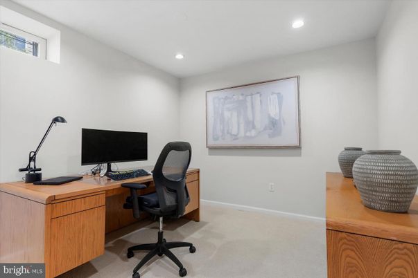 Home Office, Interior, Recessed Lighting