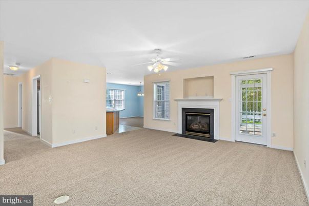 Empty room, Fireplace, Interior