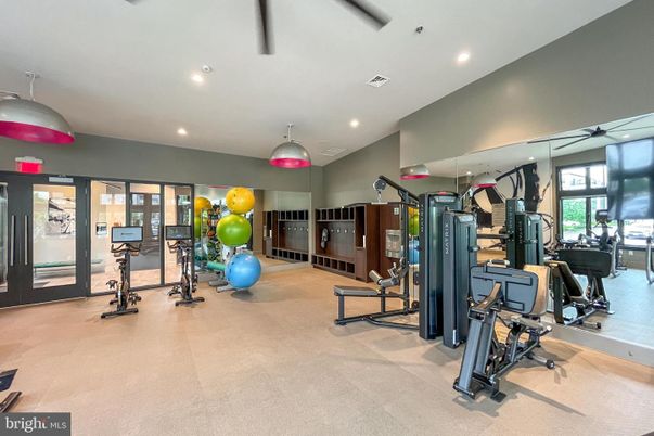 Fitness Equipment, Interior, Recessed Lighting