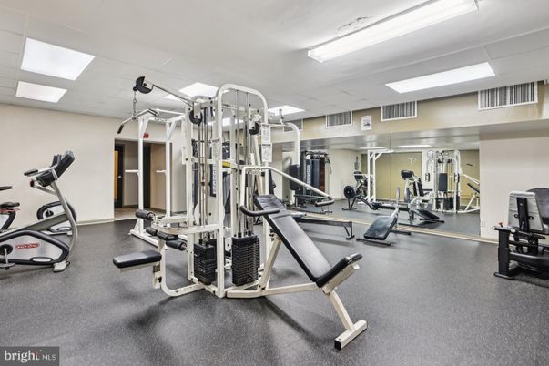 Fitness Equipment, Gym, Interior, Recessed Lighting