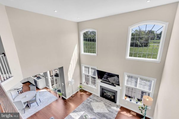Fireplace, Interior, Recessed Lighting, Wood Texture Flooring