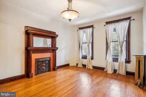 Empty room, Fireplace, Interior, Wood Texture Flooring