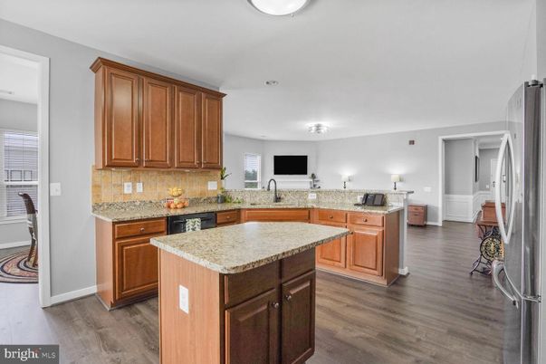 Interior, Kitchen, Wood Texture Flooring