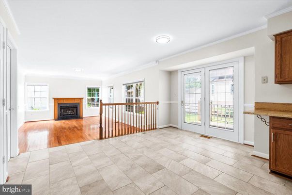 Empty room, Fireplace, Interior, Wood Texture Flooring
