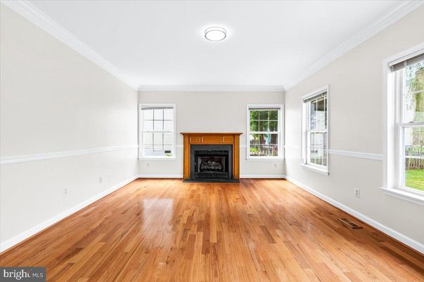 Empty room, Fireplace, Interior, Wood Texture Flooring