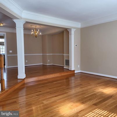 Chandelier, Empty room, Interior, Wood Texture Flooring
