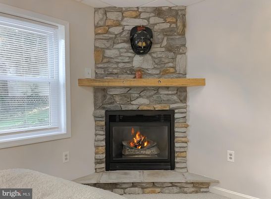 Fireplace, Interior, Stone Walls