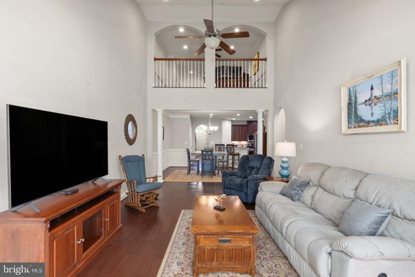 Dining room, Interior, Living room, Recessed Lighting, Wood Texture Flooring