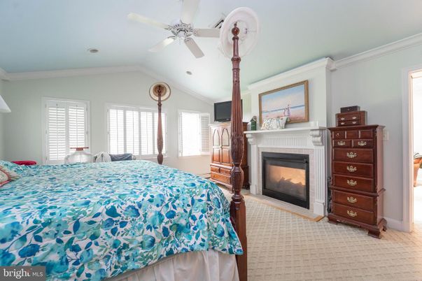 Bedroom, Fireplace, Interior, Recessed Lighting