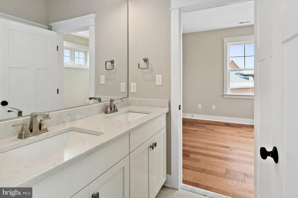 Bathroom, Dual Sink Vanities, Interior, Wood Texture Flooring