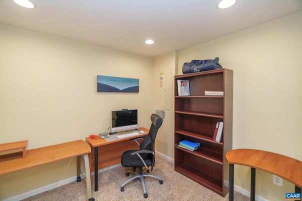 Home Office, Interior, Recessed Lighting