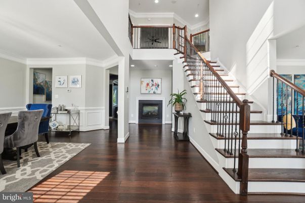 Fireplace, Interior, Recessed Lighting, Wood Texture Flooring