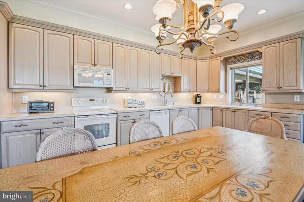 Chandelier, Interior, Kitchen, Recessed Lighting