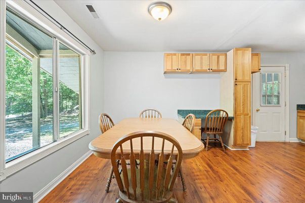Dining room, Interior, Wood Texture Flooring